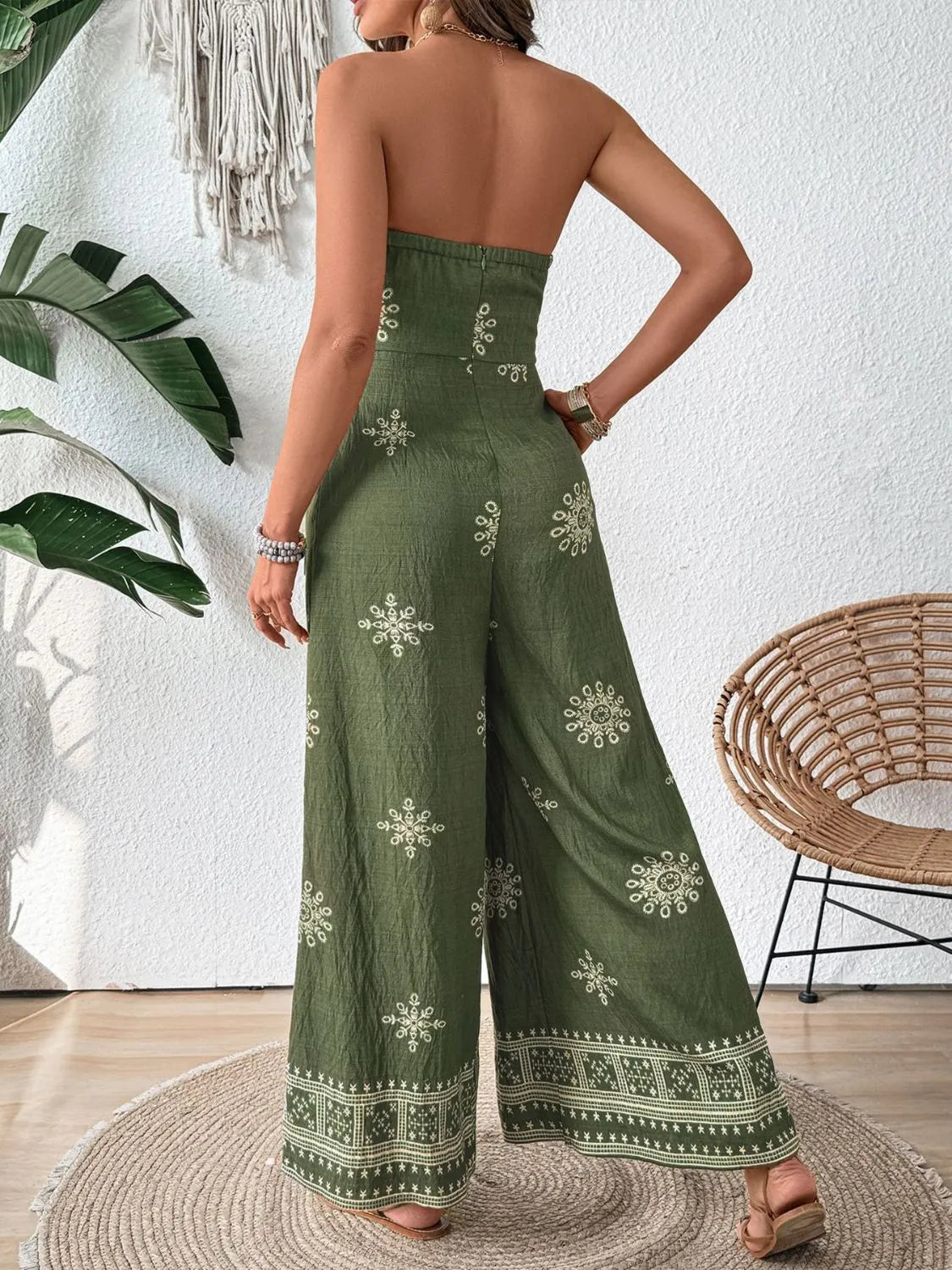 Printed Wide Leg Tube Jumpsuit | One-Pieces Jumpsuit from PHUNKYN