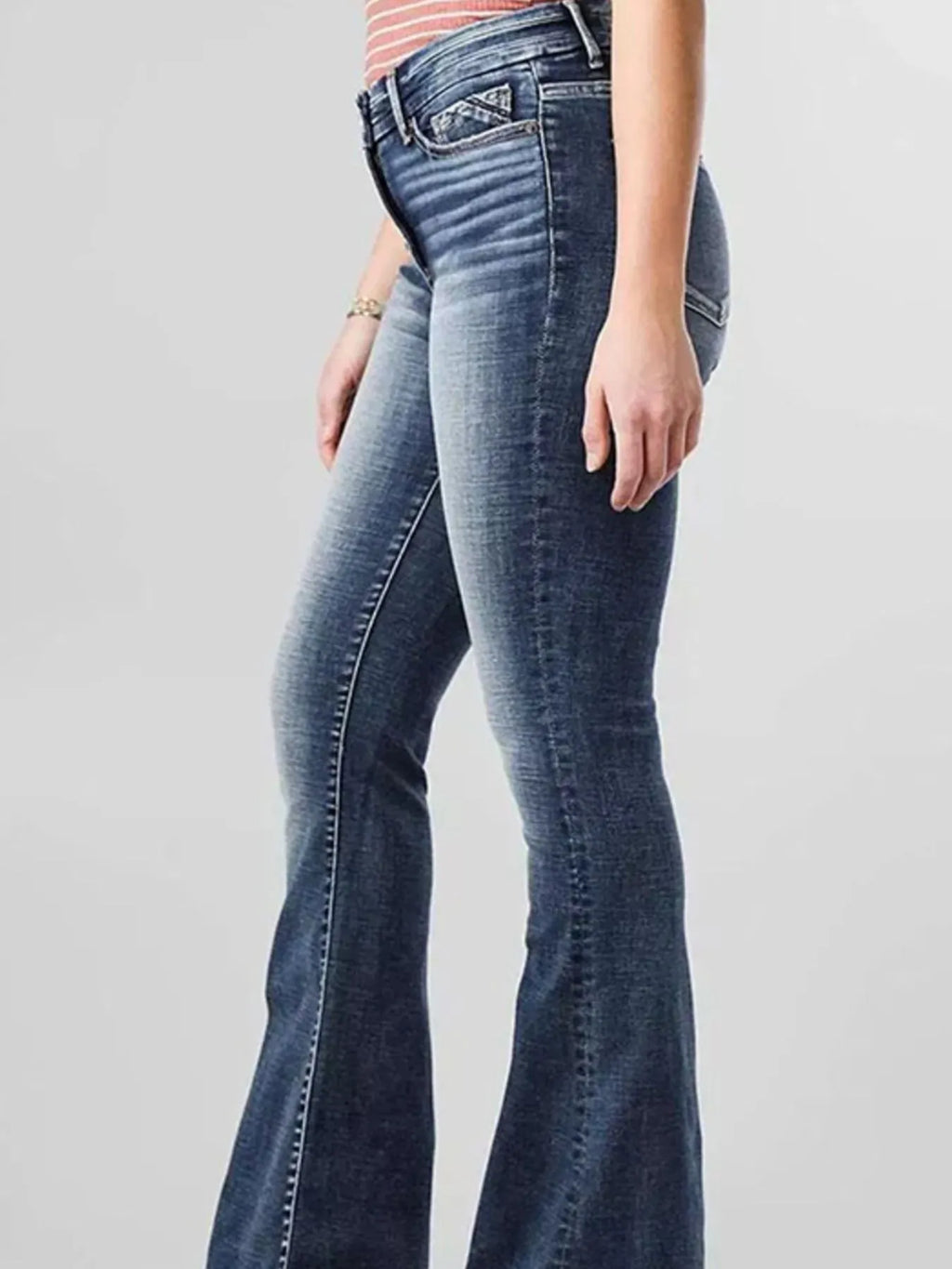 High-Rise Flare Gradient Wash Jeans | Jeans Jeans from PHUNKYN