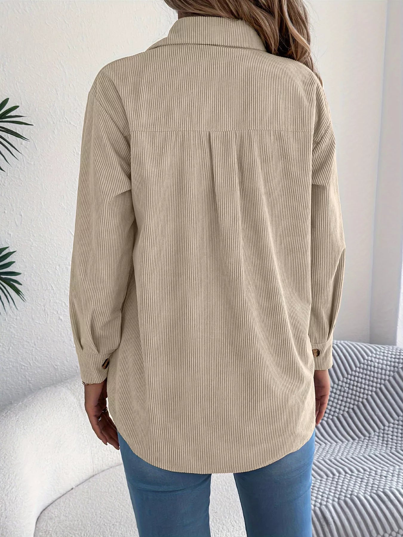 Corduroy Button-Up Long Sleeve Shirt | Shirts Shirt from PHUNKYN