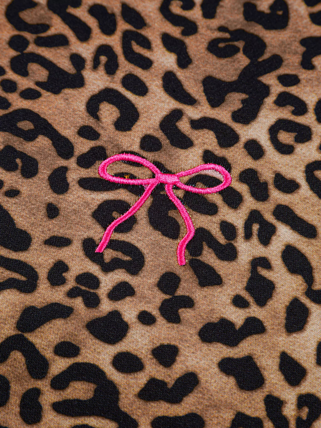 Leopard Print Contrast Trim Long Sleeve Top and Pants Set | Outfit Sets Top and Pants Set from PHUNKYN