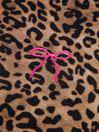 Leopard Print Contrast Trim Long Sleeve Top and Pants Set | Outfit Sets Top and Pants Set from PHUNKYN