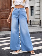 Wide Leg High Waisted Jeans | Jeans Wide Leg Pants from PHUNKYN