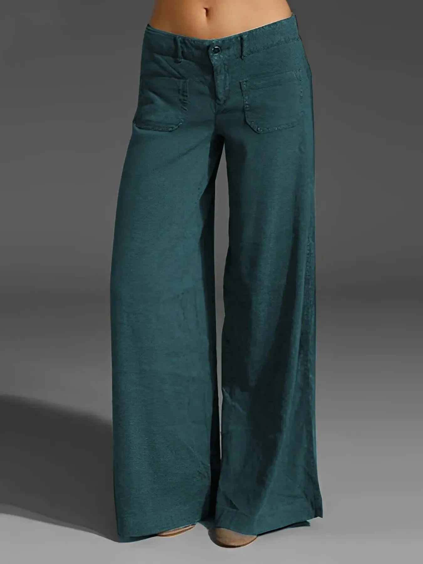 Wide Leg Pants with Pockets | Trousers Pants from PHUNKYN