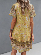 Floral Print V-Neck Summer Dress | Dresses Summer Dress from PHUNKYN