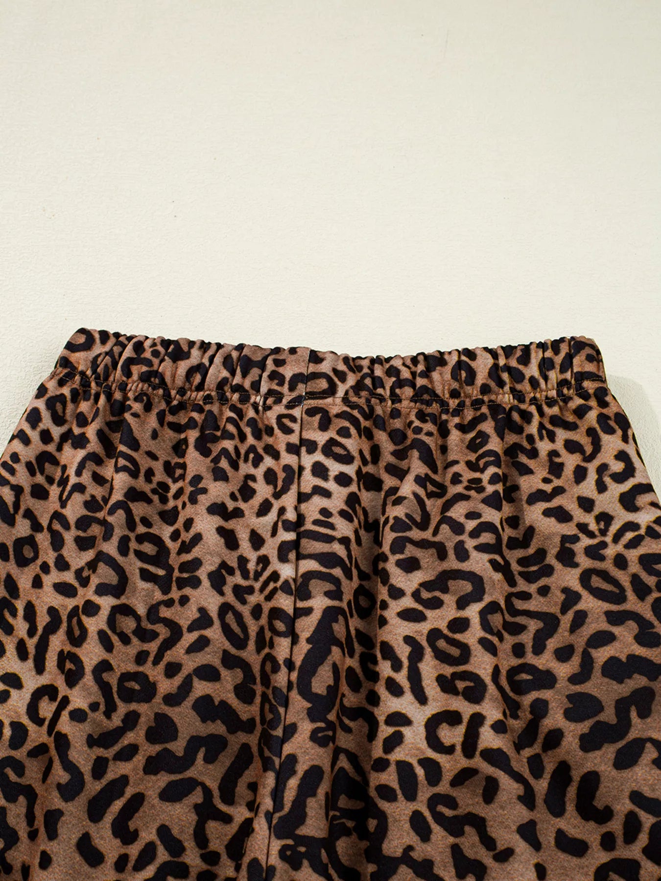 Leopard Print Contrast Trim Long Sleeve Top and Pants Set | Outfit Sets Top and Pants Set from PHUNKYN