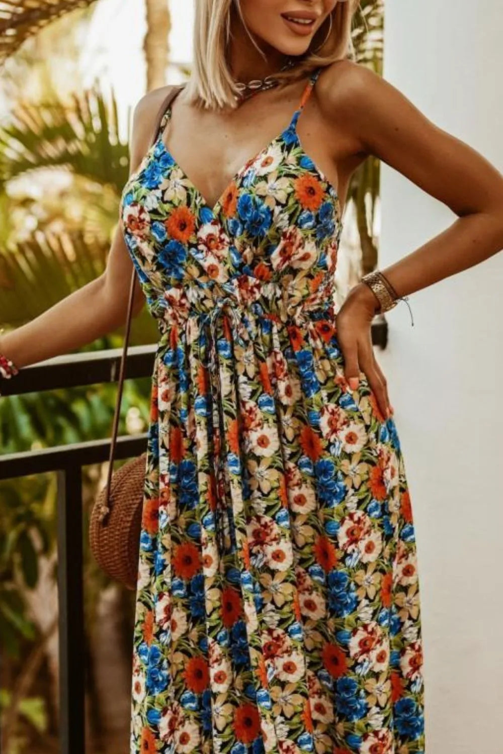 Printed Spaghetti Strap Maxi Dress | Dresses Maxi Dress from PHUNKYN