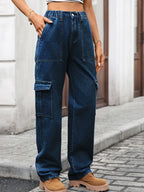 High-Waisted Cargo Jeans | Jeans Cargo Jeans from PHUNKYN