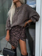 Round Neck Long Sleeve Sweater | Sweaters Sweater from PHUNKYN