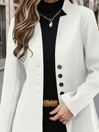 Button Up Long Sleeve Coat | Overcoats Coat from PHUNKYN