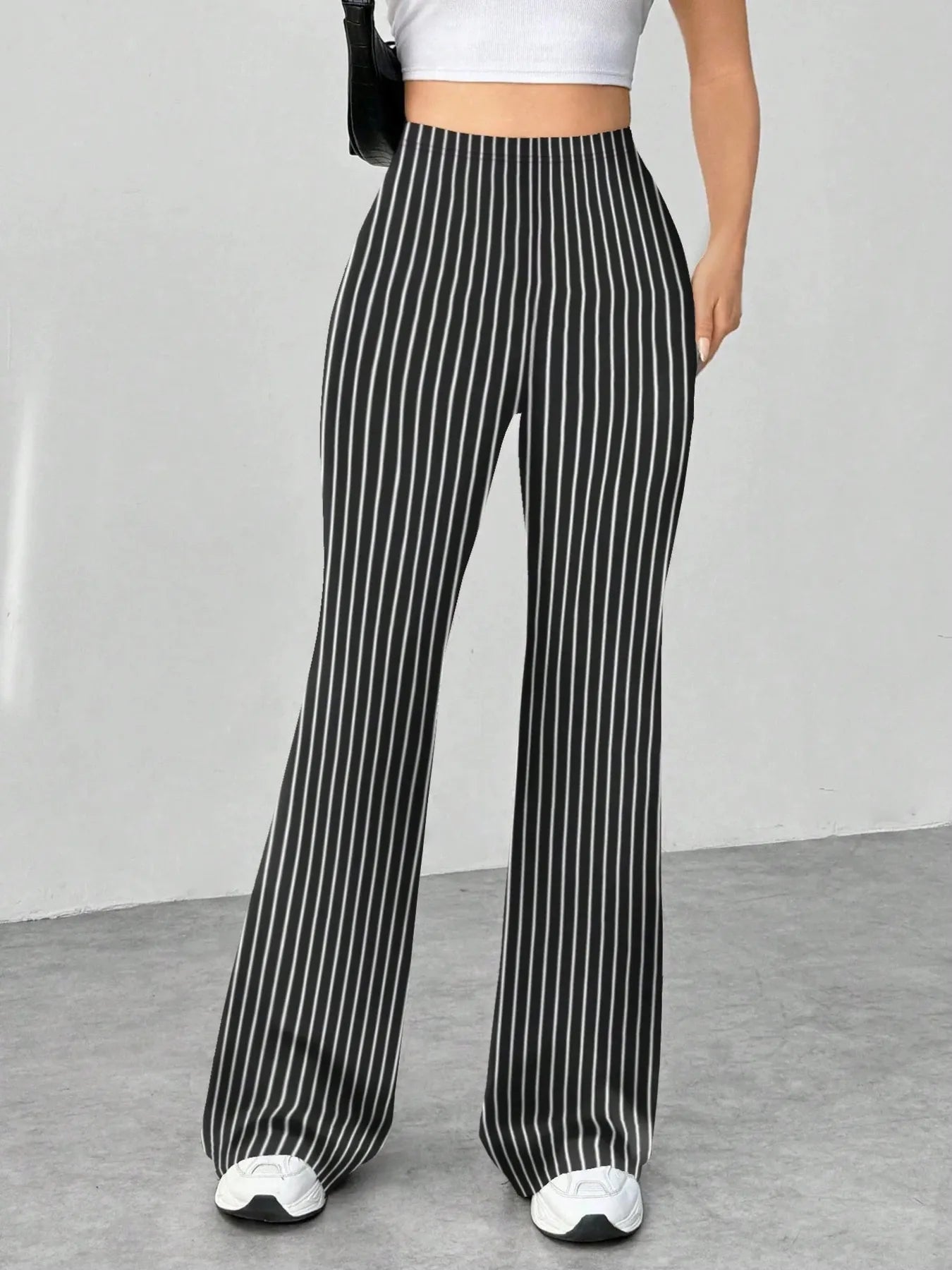 High Waisted Flare Pants | Trousers Flare Pants from PHUNKYN