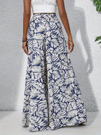 Printed High Waist Wide Leg Pants | Trousers Wide Leg Pants from PHUNKYN