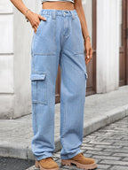High-Waisted Cargo Jeans | Jeans Cargo Jeans from PHUNKYN