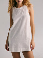 Backless Sleeveless Denim Mini Dress | Dresses Mini Dress from PHUNKYN