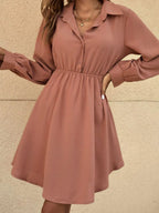 Button Front Long Sleeve Dress | Dresses Dress from PHUNKYN