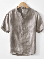 Men's Button Detail Short Sleeve Shirt | Shirts Shirts from PHUNKYN