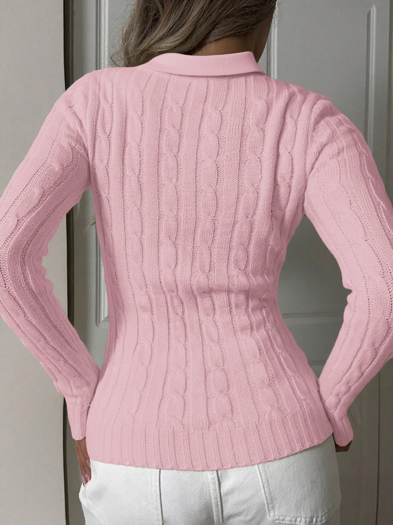 Cable Knit Long Sleeve Sweater | Sweaters Sweater from PHUNKYN
