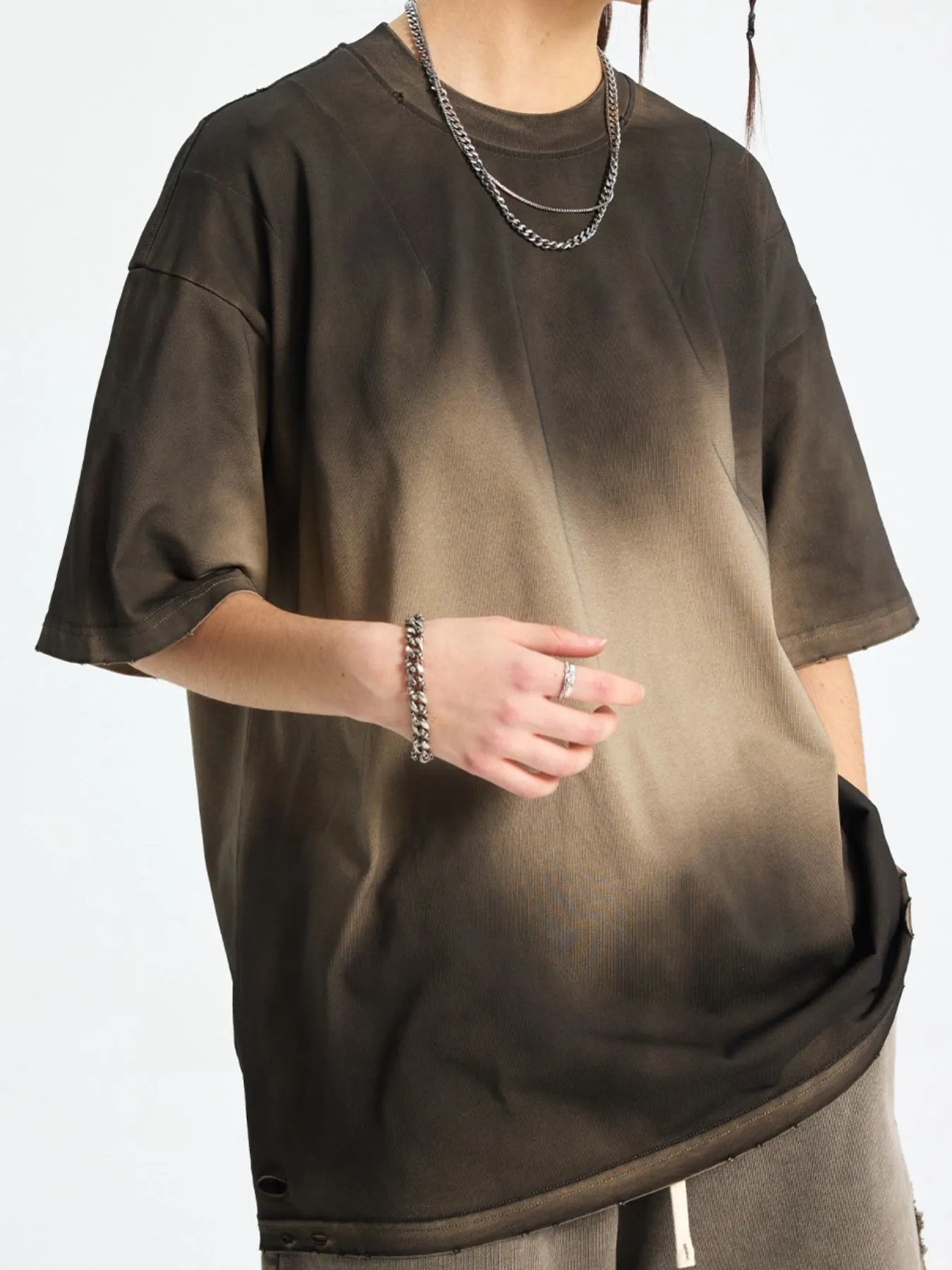 Men's Gradient Round Neck Short Sleeve T-Shirt | T-Shirts T-Shirt from PHUNKYN