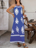 Devine Grecian Neck Printed Maxi Dress | Dresses Maxi Dress from PHUNKYN
