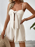 Sweetheart Neck Spaghetti Strap Romper | One-Pieces Romper from PHUNKYN