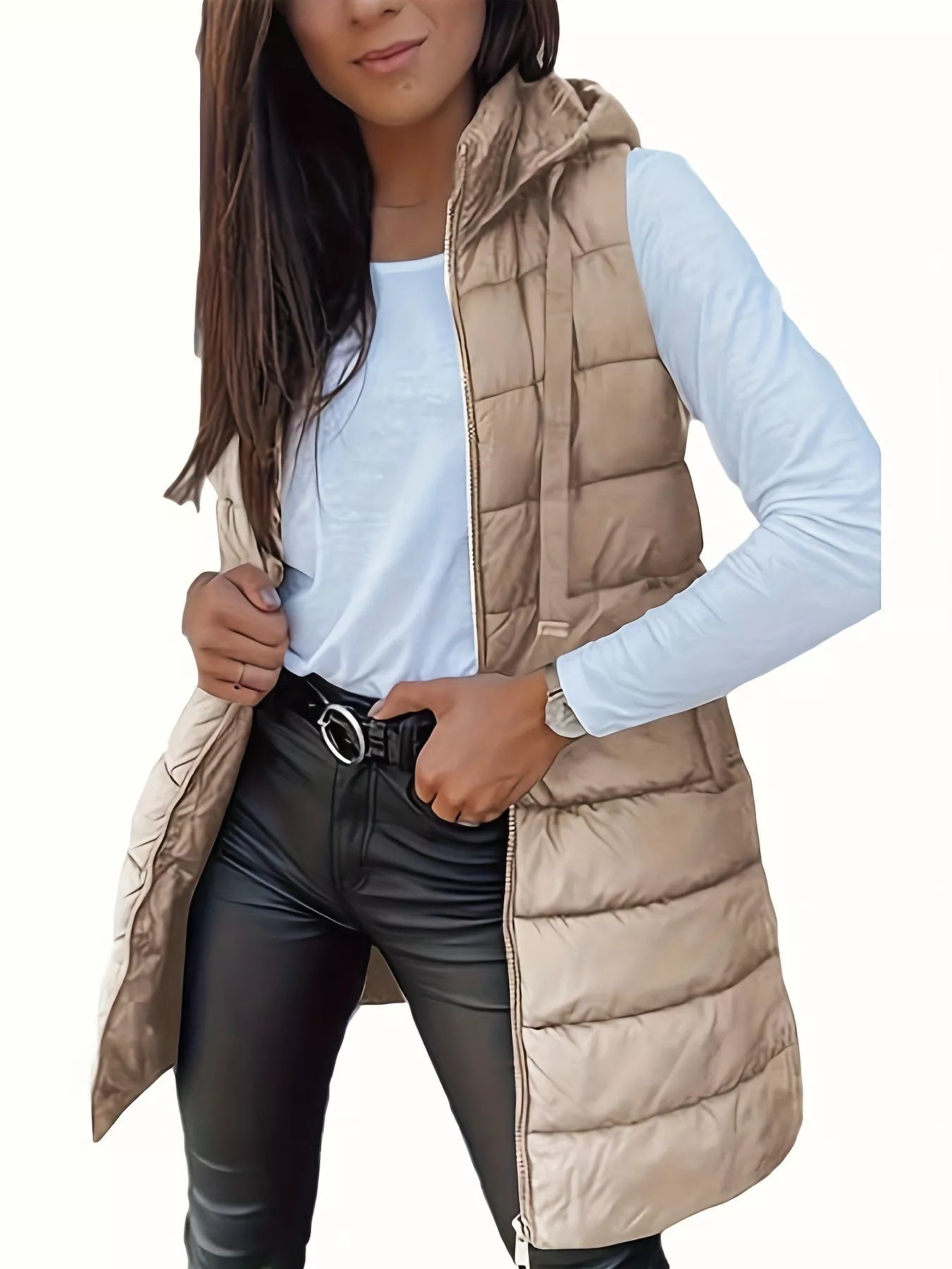 Zip Up Hooded Winter Coat | Puffer Jackets Winter Coat from PHUNKYN