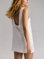 Backless Sleeveless Denim Mini Dress | Dresses Mini Dress from PHUNKYN