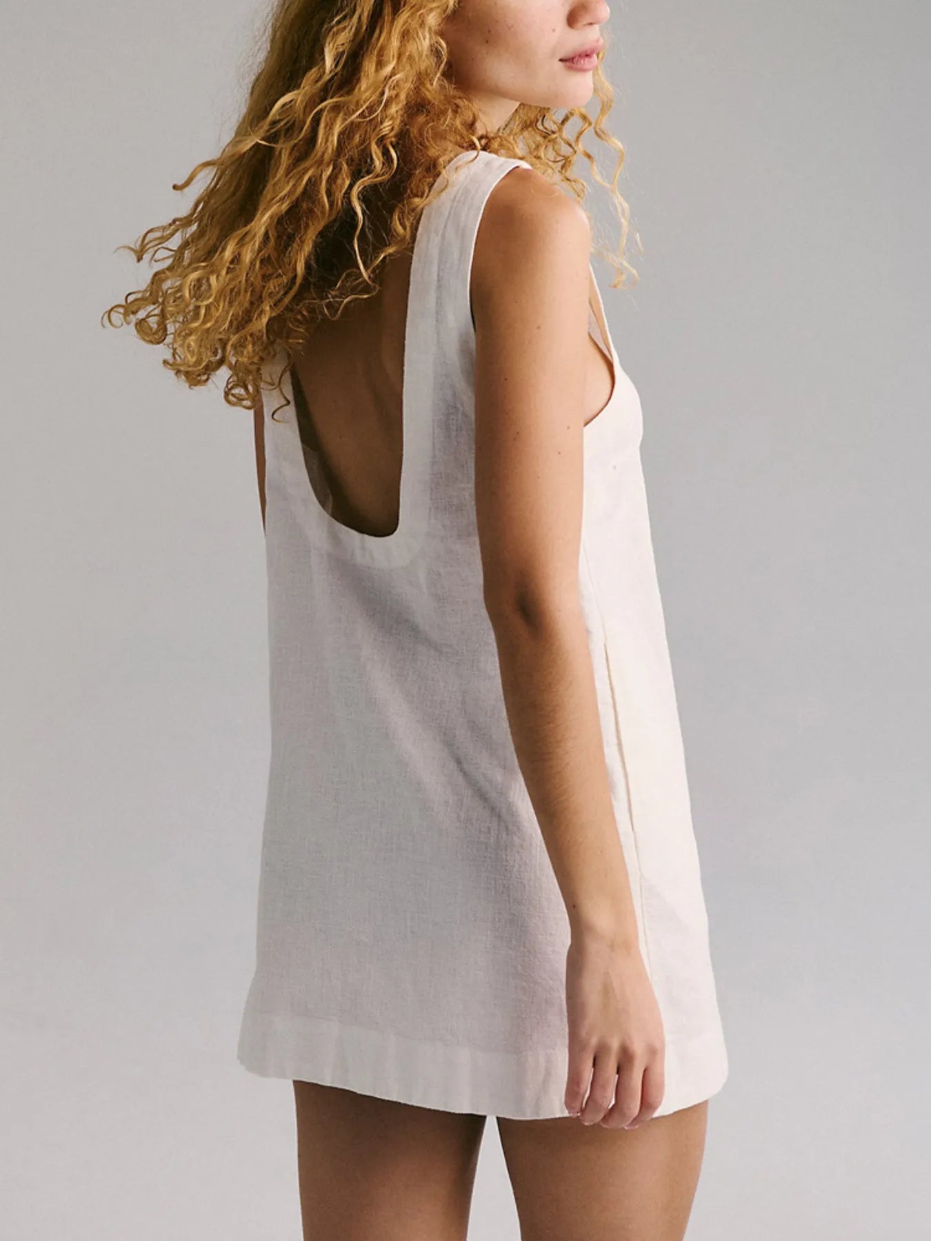 Backless Sleeveless Denim Mini Dress | Dresses Mini Dress from PHUNKYN