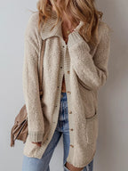 Button-Up Cardigan with Pockets | Cardigans Cardigan from PHUNKYN