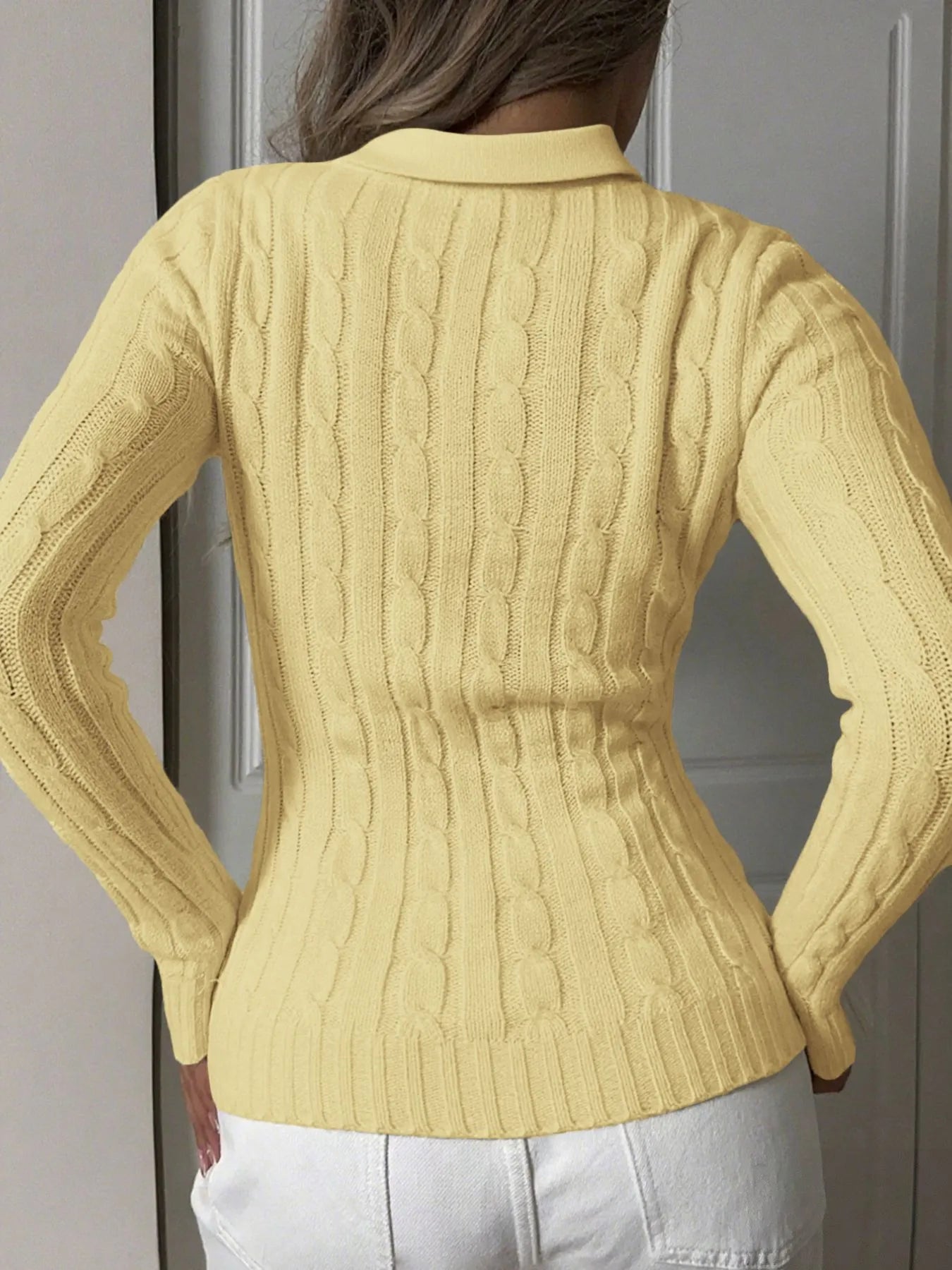 Cable Knit Long Sleeve Sweater | Sweaters Sweater from PHUNKYN