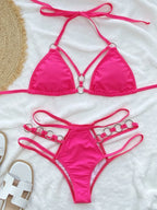 Cutout Halter Neck Two-Piece Bikini Set | Classic Bikinis Bikini from PHUNKYN