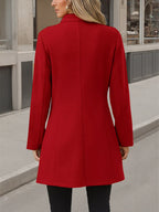 Button Up Long Sleeve Coat | Overcoats Coat from PHUNKYN