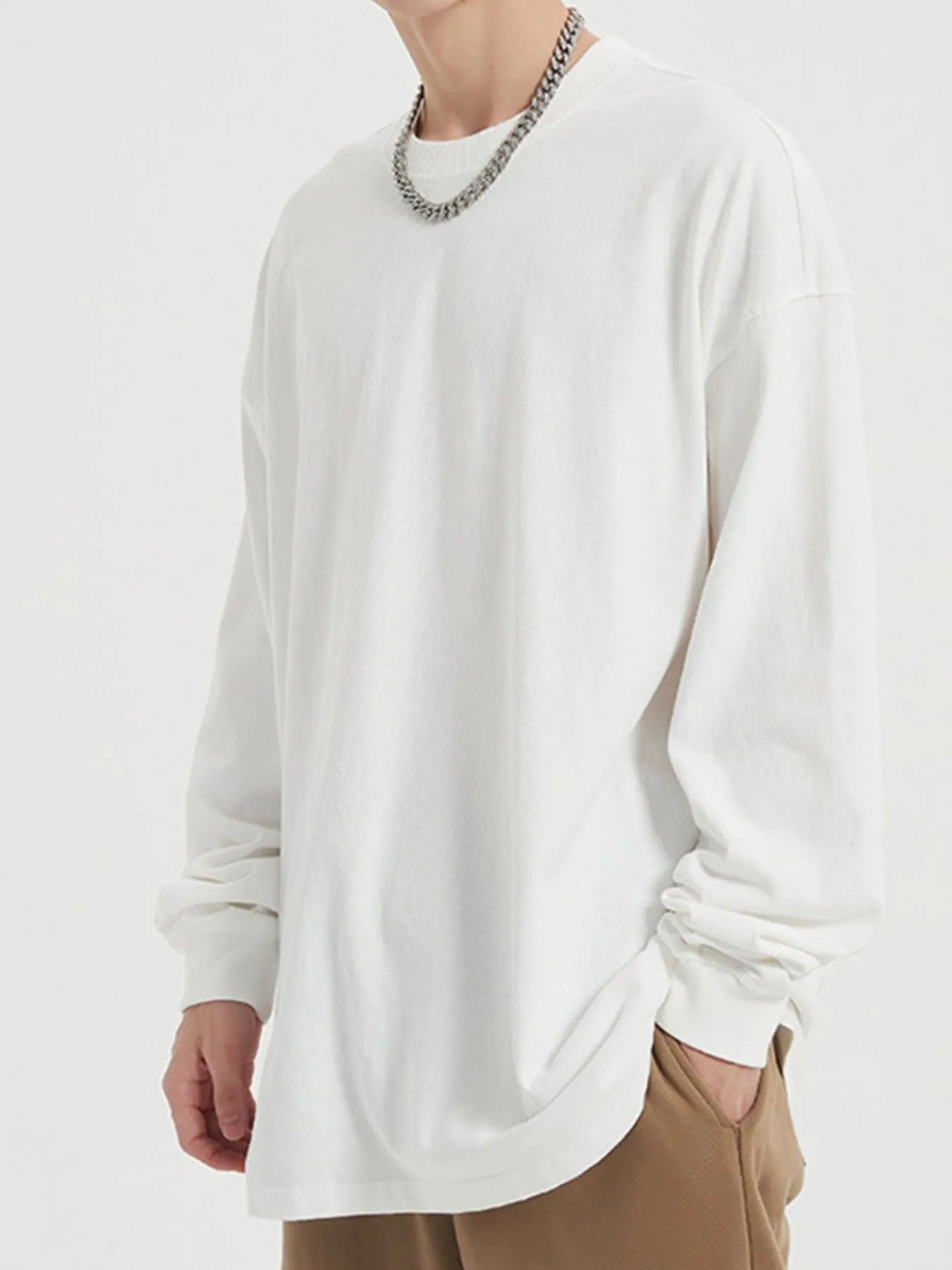 Men's Long Sleeve Oversized T-Shirt | T-Shirts Oversize T-Shirt from PHUNKYN
