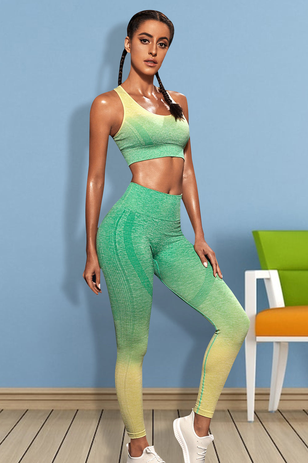 Gradient Sports Tank and Leggings Set | Activewear Tank and Leggings from PHUNKYN