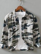 Men's Camouflage Button Up Long Sleeve Shirt | Shirts Shirts from PHUNKYN