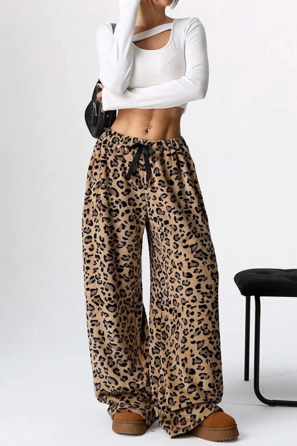 Leopard Wide Leg Pants | Wide Leg Pants from PHUNKYN