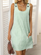 Mandy Striped Wide Strap Mini Dress | Dresses Mini Dress from PHUNKYN