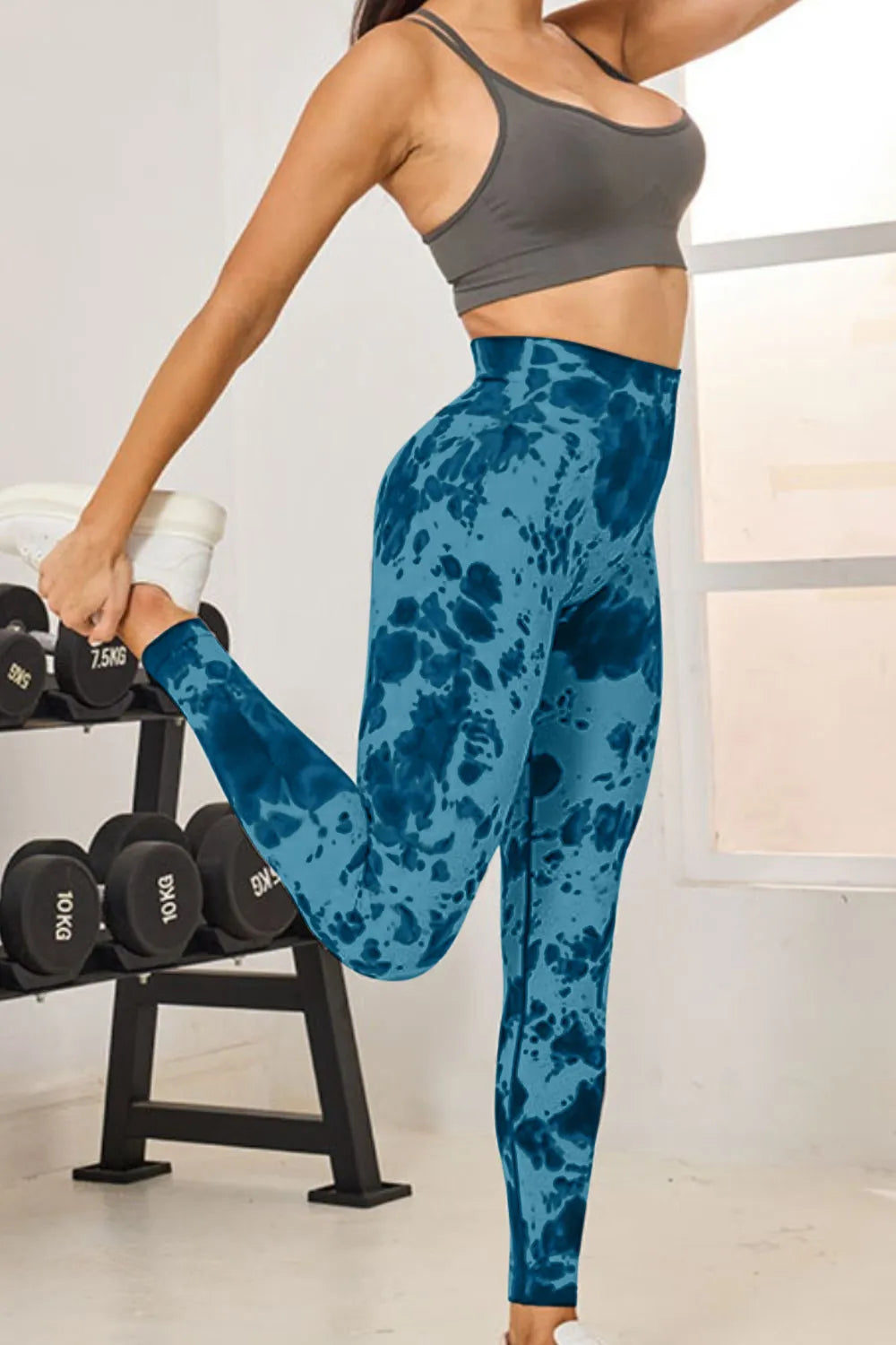 Tie-Dye High Waist Active Leggings | Leggings Leggings from PHUNKYN