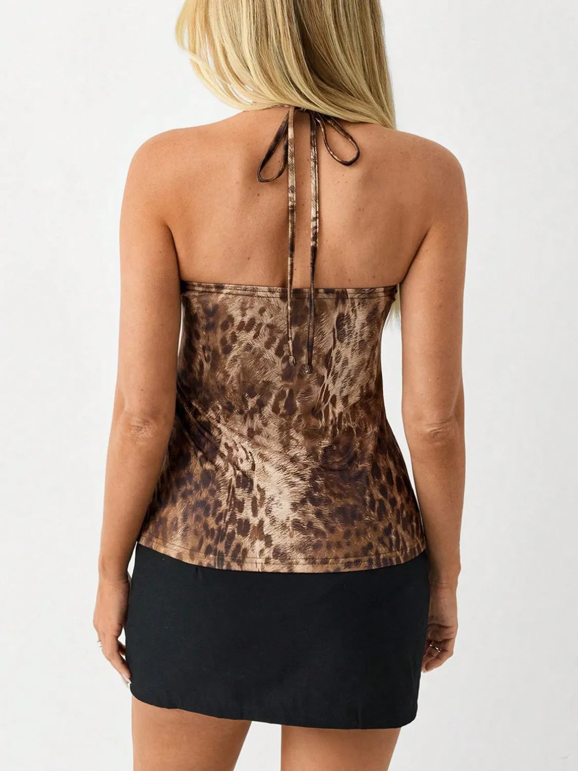 Leopard Halter Neck Cami | Cami Top from PHUNKYN