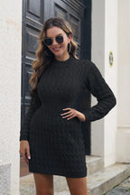 Cable-Knit Openwork Sweater Dress | Dresses Sweater Dress from PHUNKYN