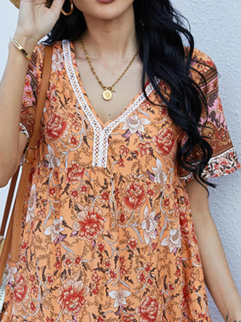 Floral Print V-Neck Summer Dress | Dresses Summer Dress from PHUNKYN