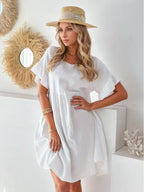 Round Neck Short Sleeve Mini Dress | Dresses Mini Dress from PHUNKYN