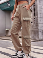 Casual Wide Leg Cargo Jeans | Jeans Cargo Pants from PHUNKYN