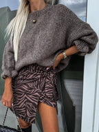 Round Neck Long Sleeve Sweater | Sweaters Sweater from PHUNKYN