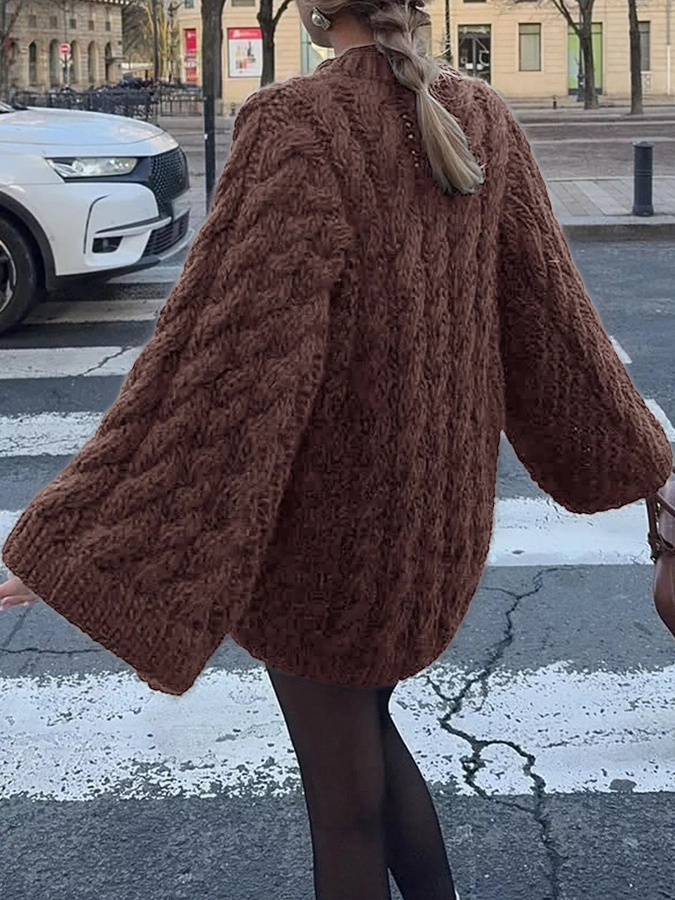 Cable Knit Round Neck Sweater | Sweaters Sweater from PHUNKYN