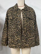Leopard Button Up Long Sleeve Denim Jacket | Coats & Jackets Jacket from PHUNKYN