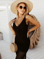 Lace Up Sleeveless Sweater Dress | Dresses Sweater Dress from PHUNKYN