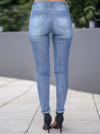 Skinny Fit Washed Jeans | Jeans Skinny Jeans from PHUNKYN