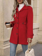Button Up Long Sleeve Coat | Trench Coats Coat from PHUNKYN