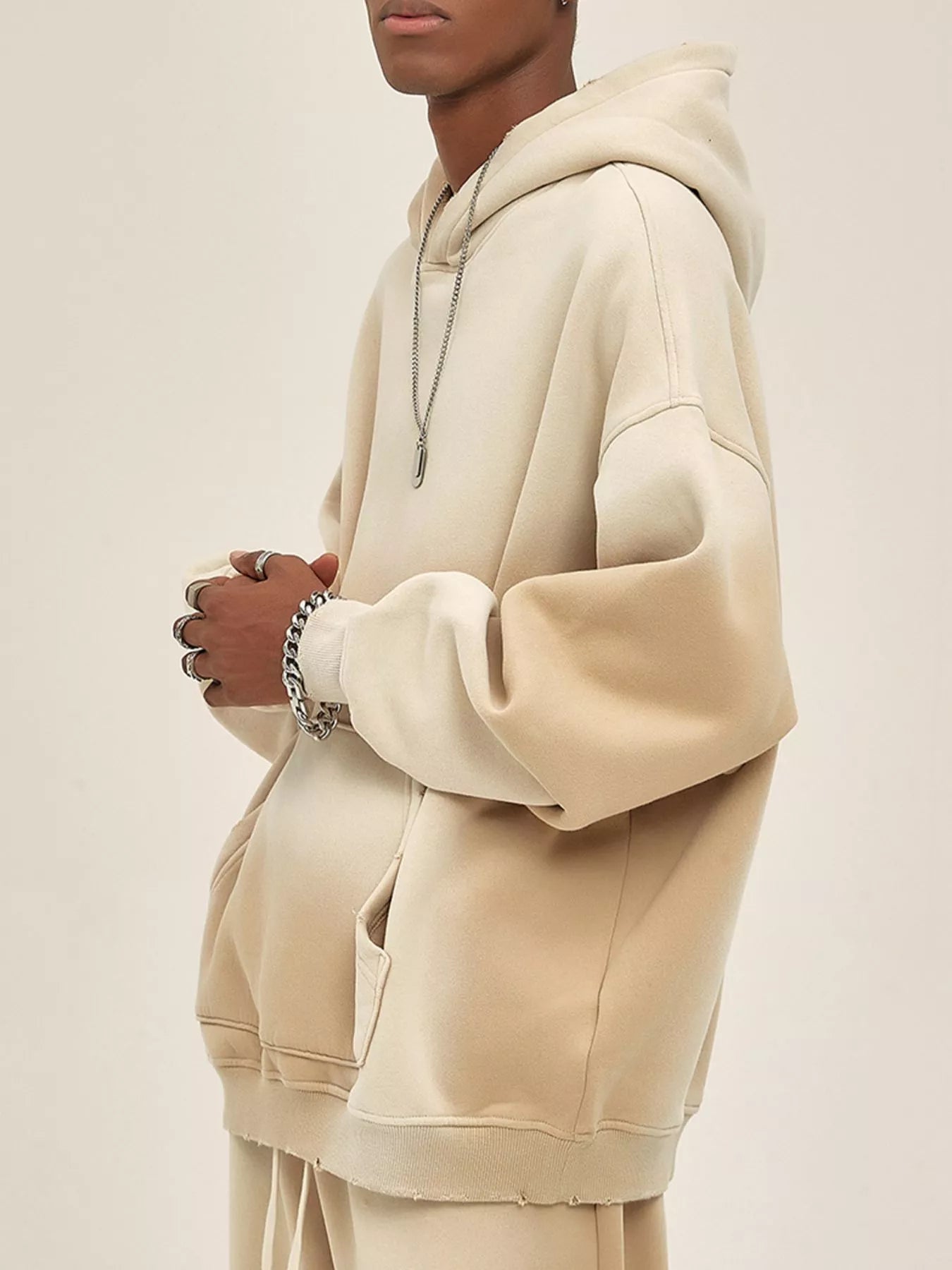 Men's Dropped Shoulder Long Sleeve Hoodie | Hoodies Hoodie from PHUNKYN