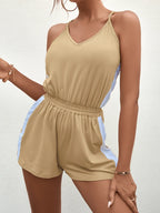 Spaghetti Strap V-Neck Romper | One-Pieces Romper from PHUNKYN