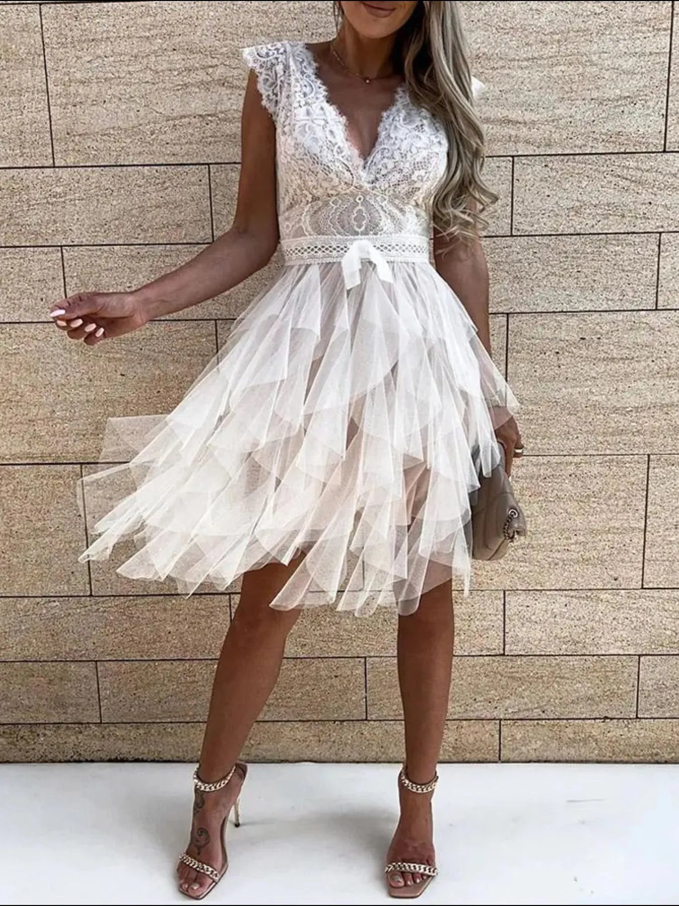 Lace Bodice Layered Tulle Dress | Dresses Dress from PHUNKYN